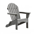 Fauteuil Adirondack 83 x 76 x 98 cm en plastique gris effet bois pour extérieur style classique