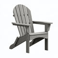 Fauteuil de jardin Adirondack 83 x 76 x 98 cm gris en plastique effet bois