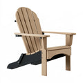 Fauteuil Adirondack 88 x 78 x 98 cm en plastique beige inclinable pour extérieur