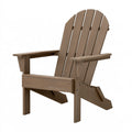 Fauteuil de jardin Adirondack 79 x 91 x 97 cm en bois marron avec dossier incliné