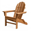 Fauteuil de jardin 80 x 85 x 98 cm en bois marron style relax
