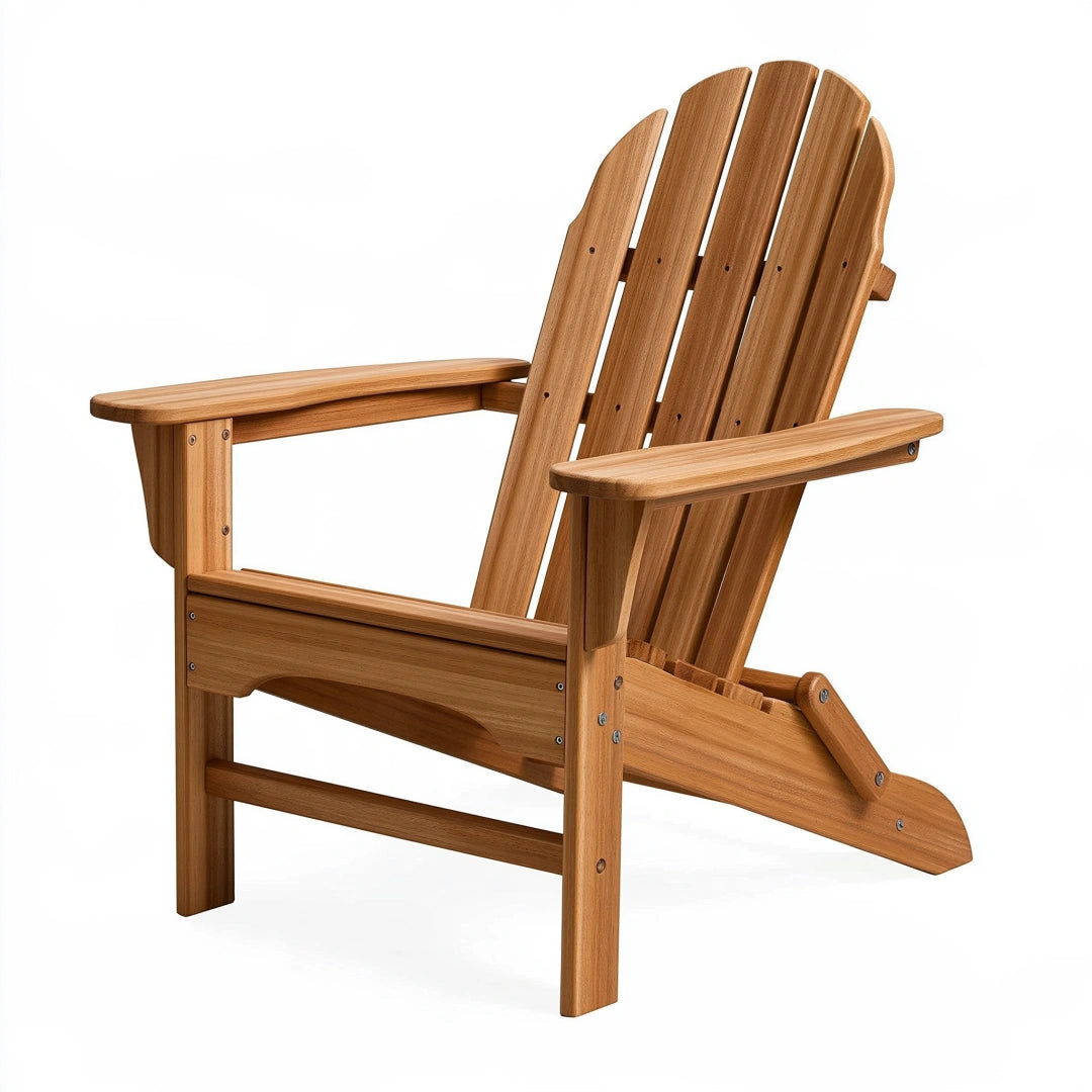 Fauteuil de jardin 80 x 85 x 98 cm en bois marron style relax