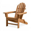 Fauteuil de jardin Adirondack 83 x 78 x 95 cm en bois marron à dossier à lattes